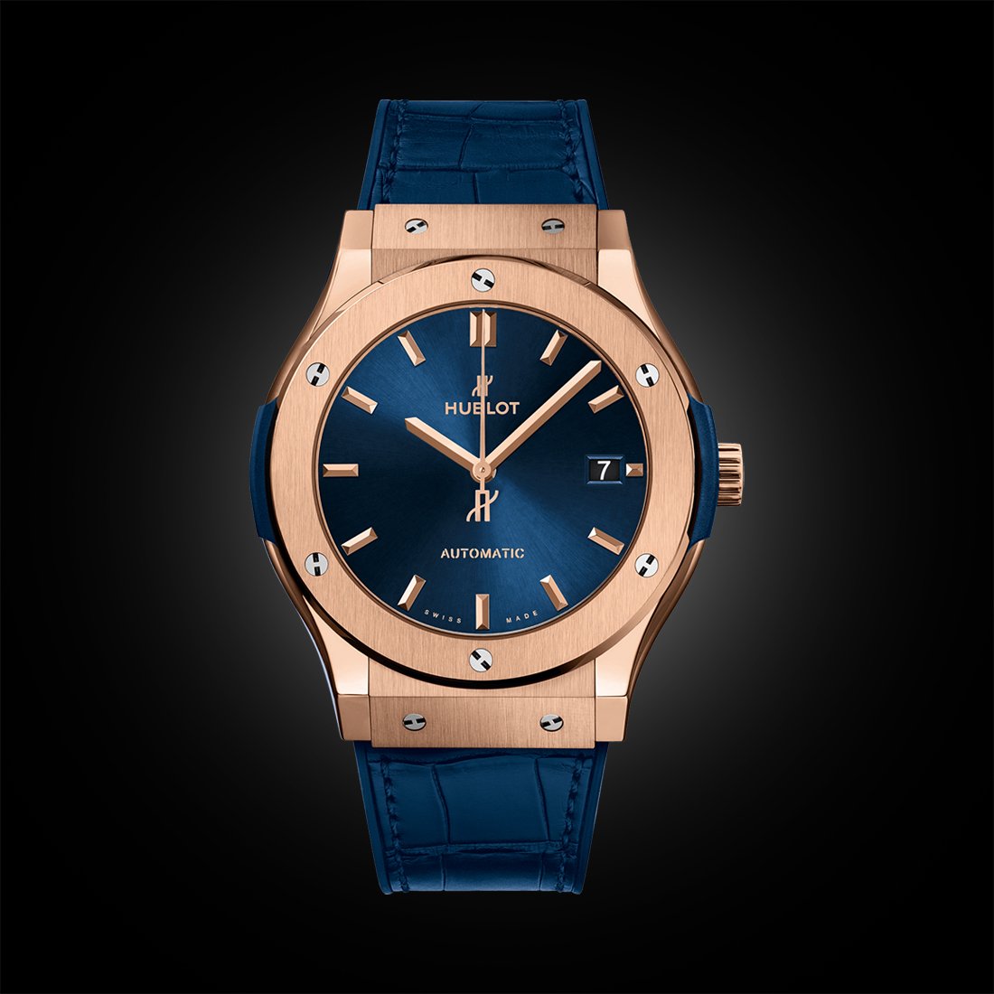 Đồng hồ HUBLOT classic fusion blue king gold